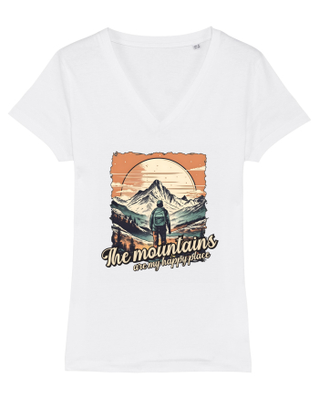 pentru montaniarzi - The mountains are my happy place White