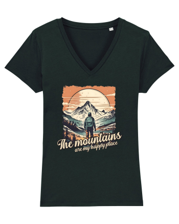 pentru montaniarzi - The mountains are my happy place Black
