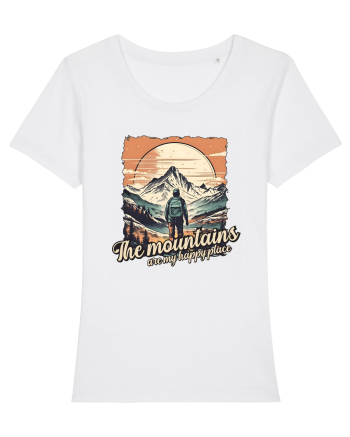 pentru montaniarzi - The mountains are my happy place White