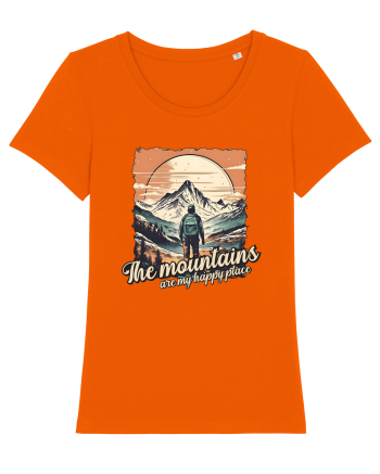 pentru montaniarzi - The mountains are my happy place Bright Orange