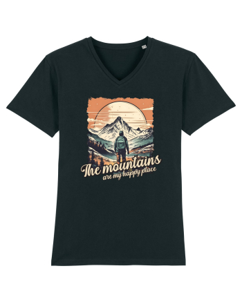 pentru montaniarzi - The mountains are my happy place Black