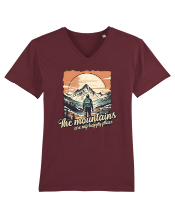 pentru montaniarzi - The mountains are my happy place Burgundy