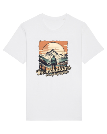 pentru montaniarzi - The mountains are my happy place White