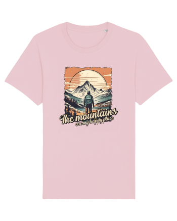 pentru montaniarzi - The mountains are my happy place Cotton Pink