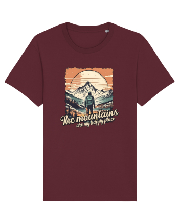 pentru montaniarzi - The mountains are my happy place Burgundy