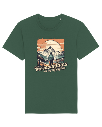 pentru montaniarzi - The mountains are my happy place Bottle Green