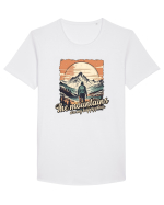 pentru montaniarzi - The mountains are my happy place Tricou mânecă scurtă guler larg Bărbat Skater