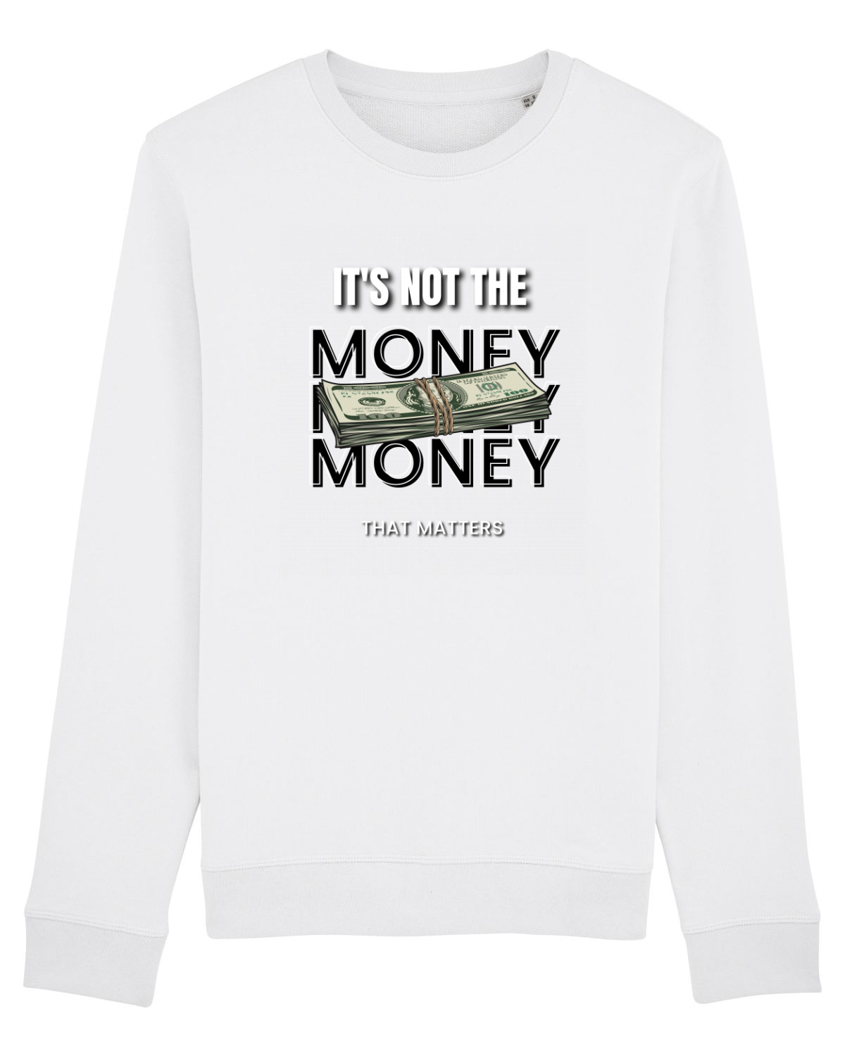 Bluză mânecă lungă Unisex Rise White