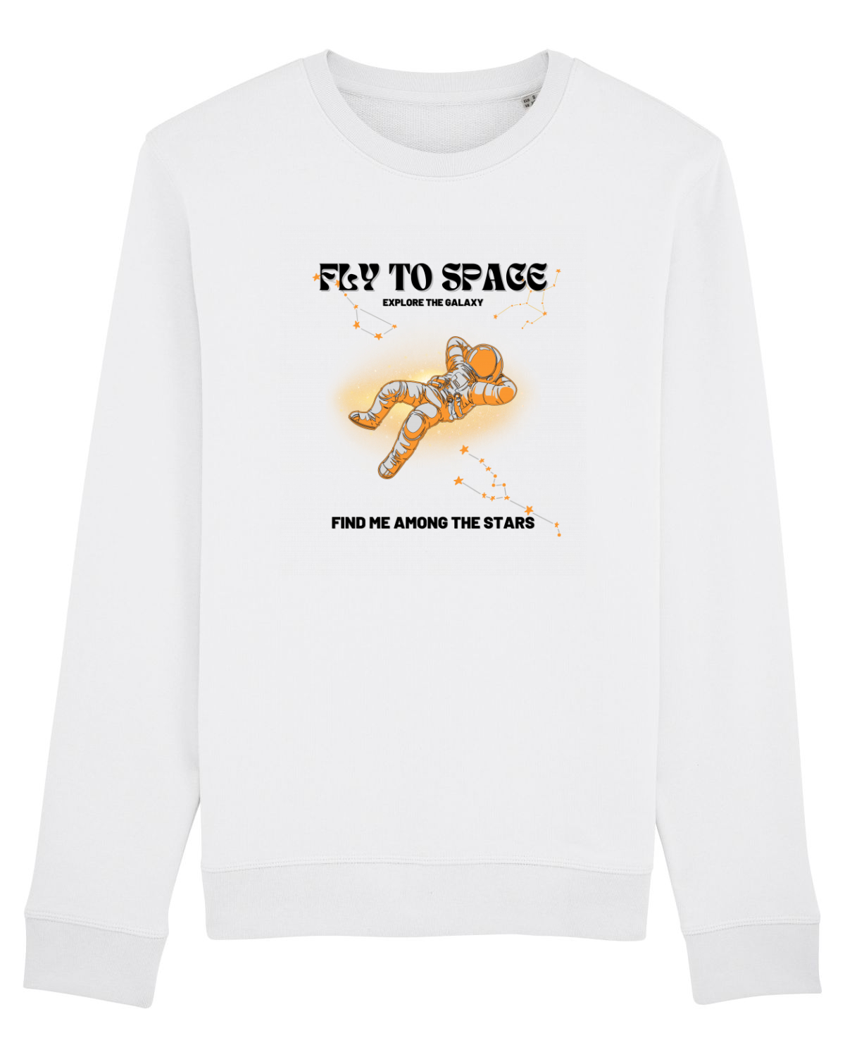 Bluză mânecă lungă Unisex Rise White