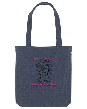 Happy mind happy life Midnight Blue