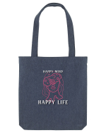 Happy mind happy life Sacoșă textilă