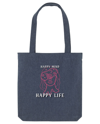 Happy mind happy life Midnight Blue