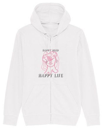 Happy mind happy life White