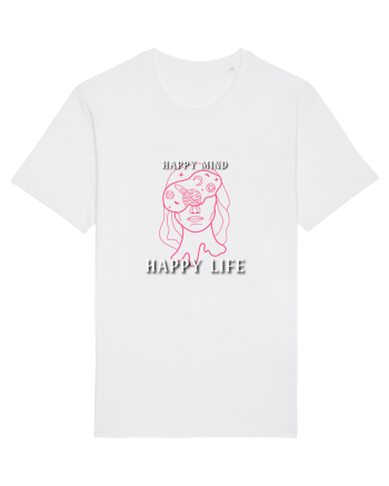 Happy mind happy life White