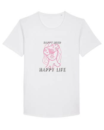 Happy mind happy life White