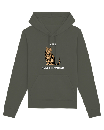 cats rule the world Khaki