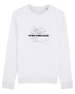 I m not complicated Bluză mânecă lungă Unisex Rise