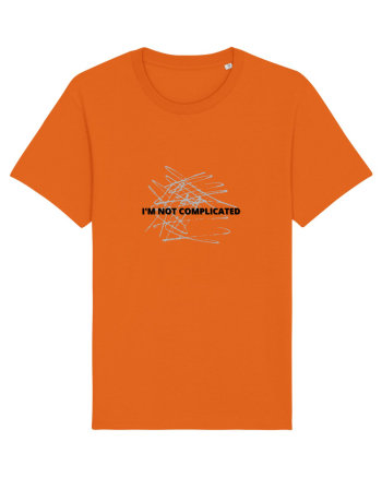 I m not complicated Bright Orange