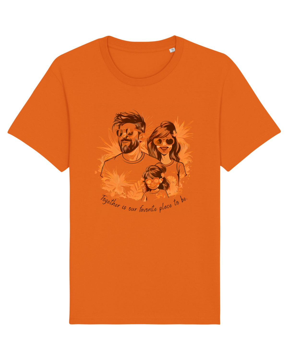 Tricou mânecă scurtă Unisex Rocker Bright Orange
