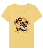 FAMILY - V2 Tricou mânecă scurtă guler larg fitted Damă Expresser