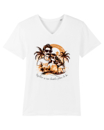 FAMILY - V2 Tricou mânecă scurtă guler V Bărbat Presenter