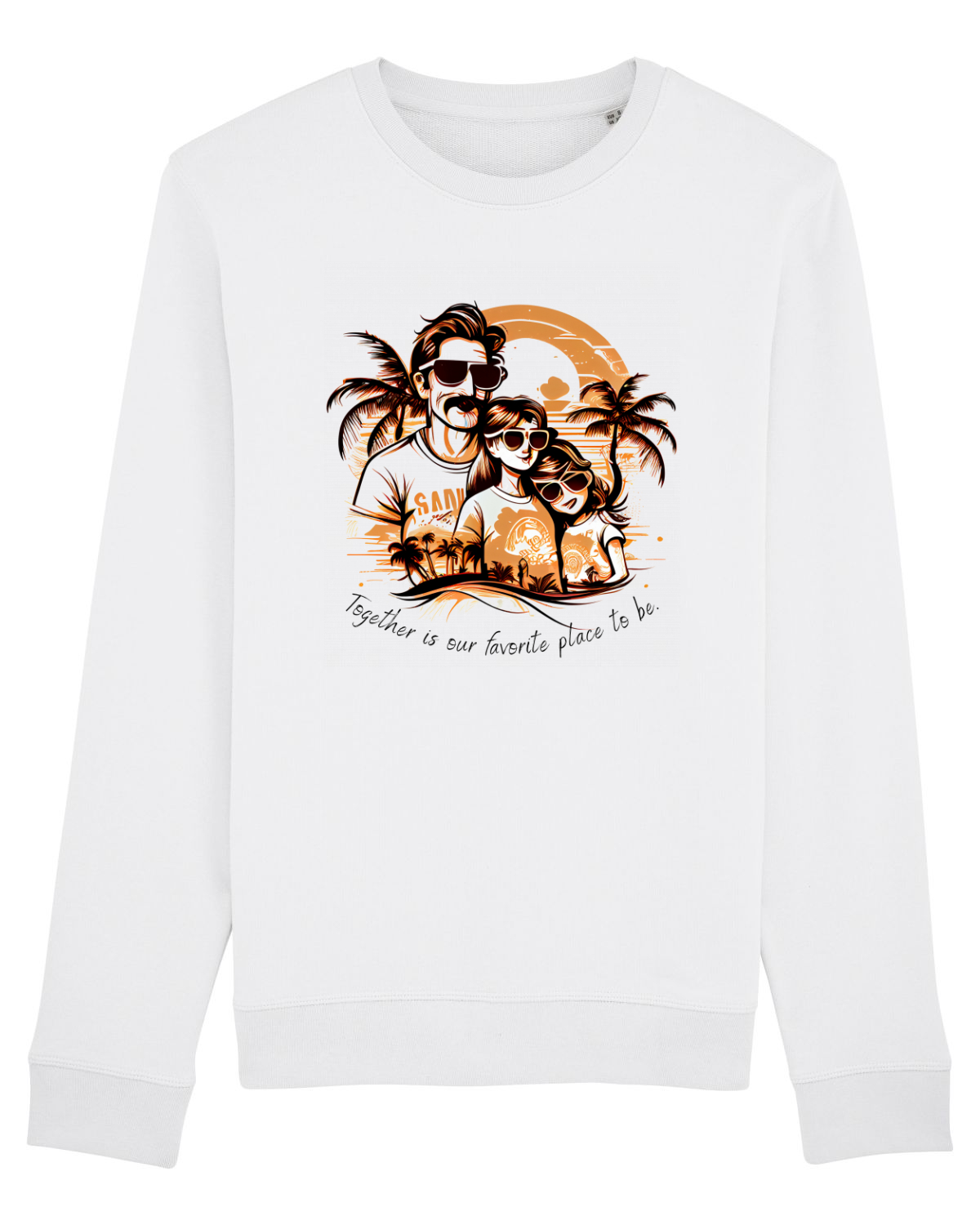 Bluză mânecă lungă Unisex Rise White