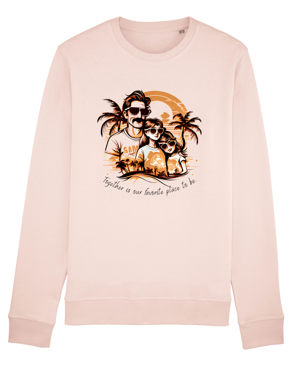 Bluză mânecă lungă Unisex Rise Candy Pink
