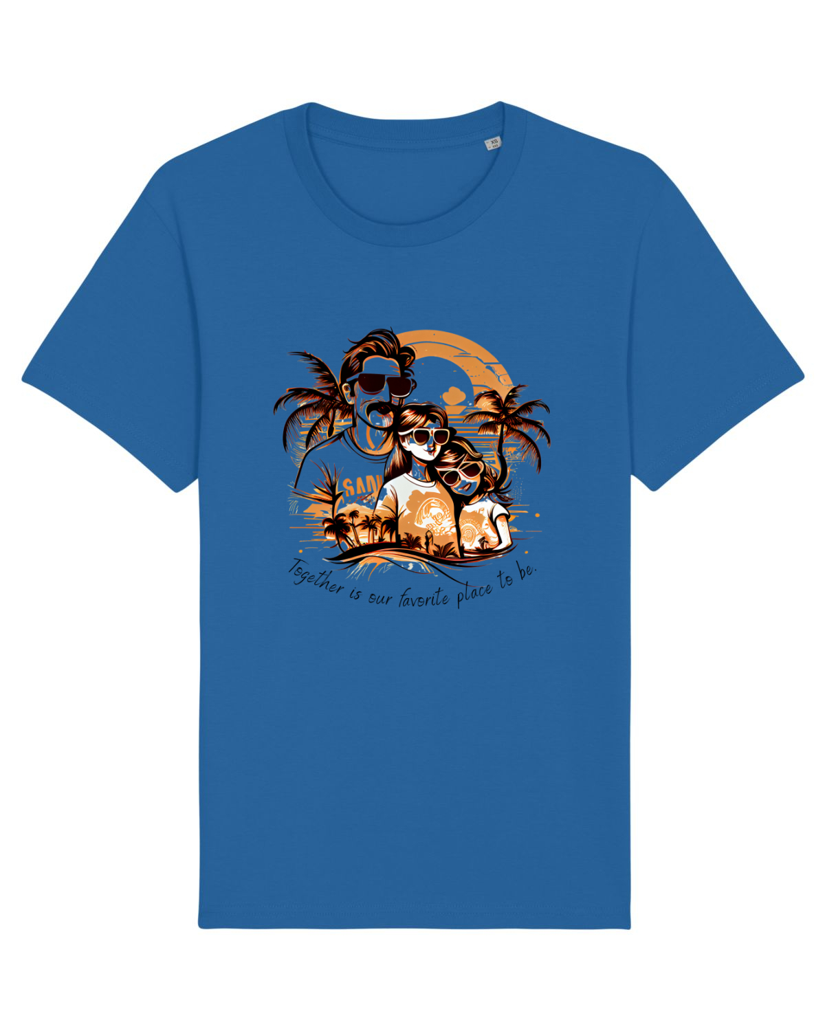 Tricou mânecă scurtă Unisex Rocker Royal Blue
