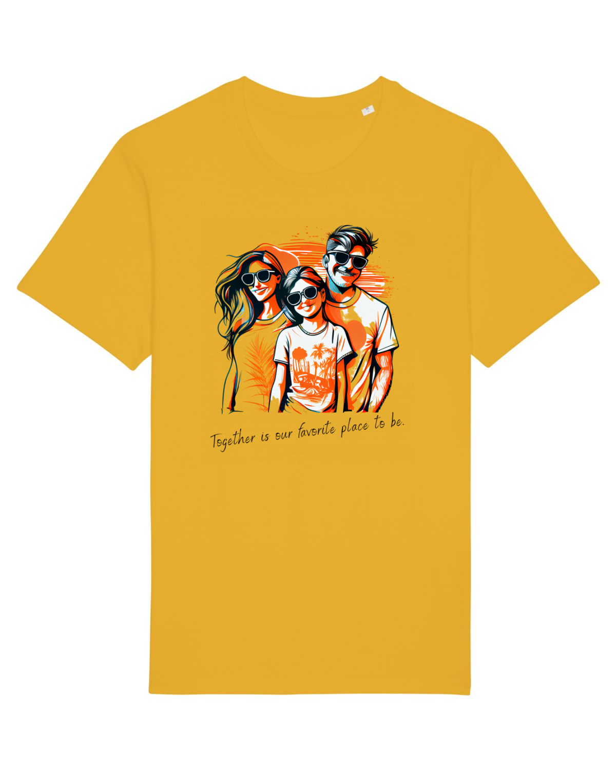 Tricou mânecă scurtă Unisex Rocker Spectra Yellow