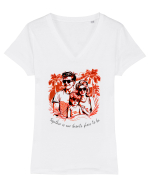 FAMILY - V4 Tricou mânecă scurtă guler V Damă Evoker