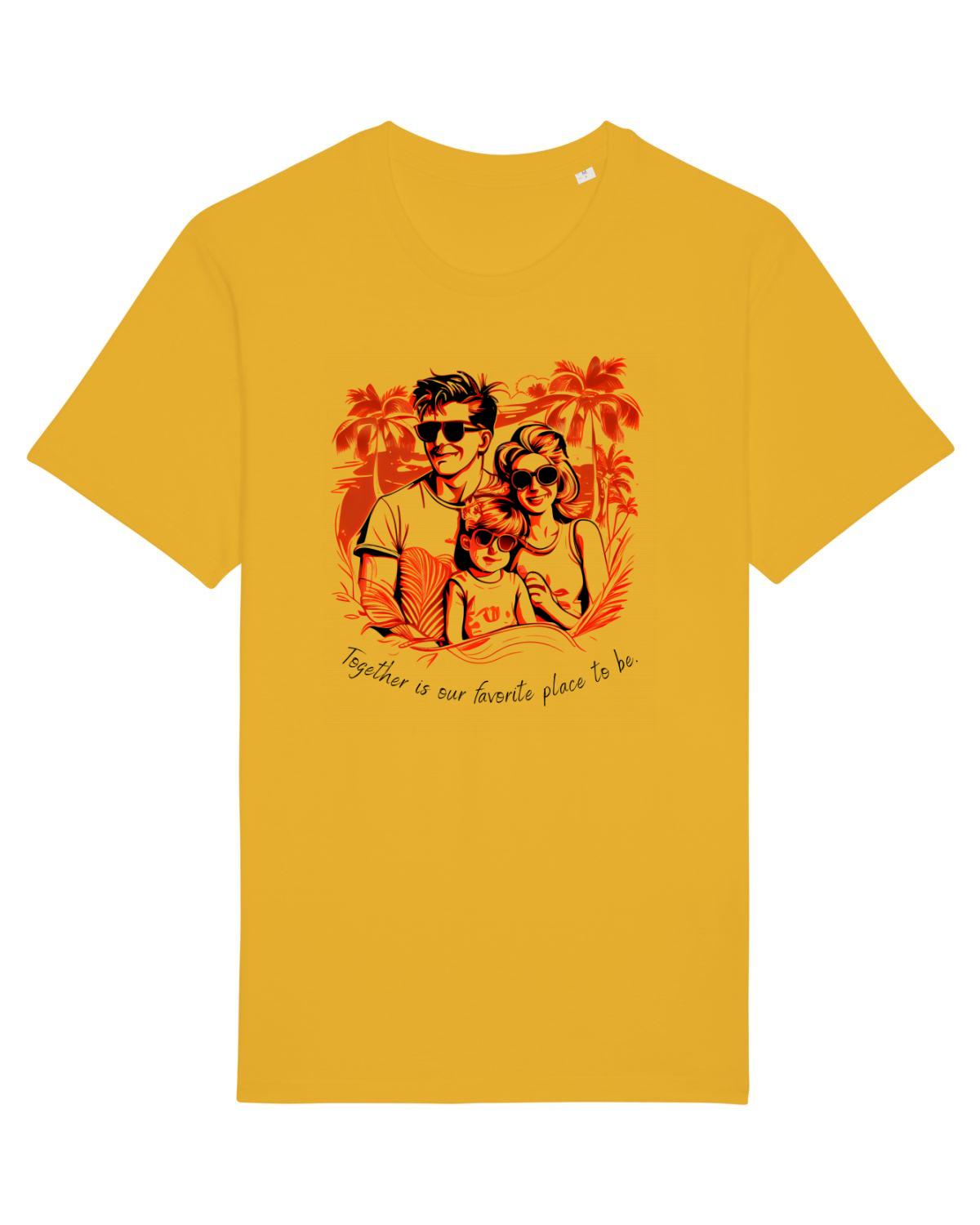 Tricou mânecă scurtă Unisex Rocker Spectra Yellow