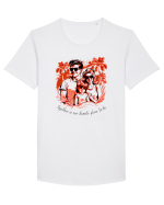 FAMILY - V4 Tricou mânecă scurtă guler larg Bărbat Skater
