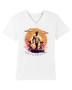FAMILY - V5 Tricou mânecă scurtă guler V Bărbat Presenter
