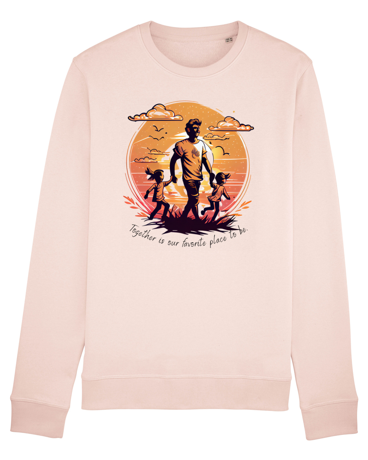 Bluză mânecă lungă Unisex Rise Candy Pink