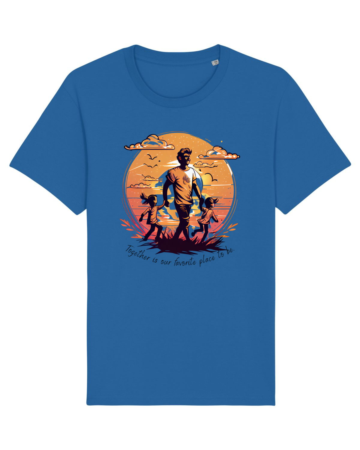 Tricou mânecă scurtă Unisex Rocker Royal Blue