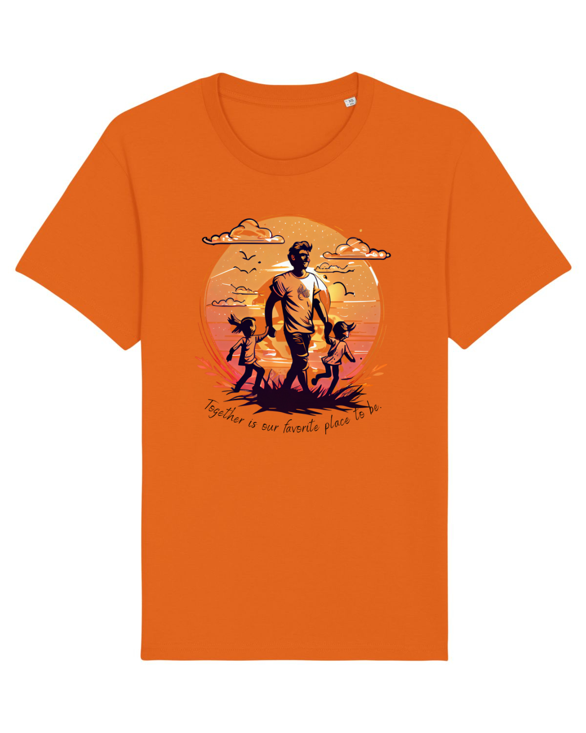 Tricou mânecă scurtă Unisex Rocker Bright Orange