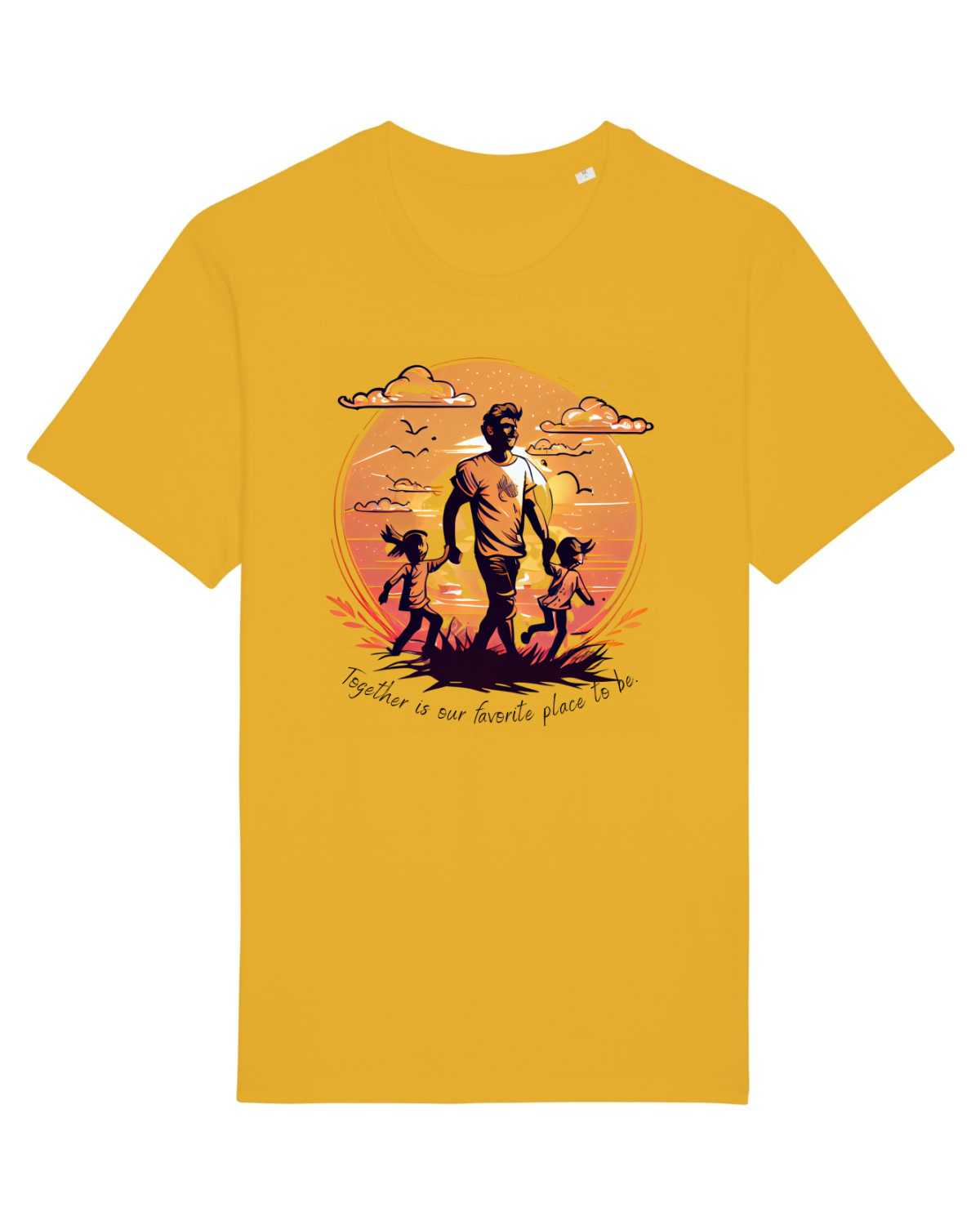 Tricou mânecă scurtă Unisex Rocker Spectra Yellow