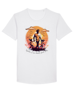 FAMILY - V5 Tricou mânecă scurtă guler larg Bărbat Skater
