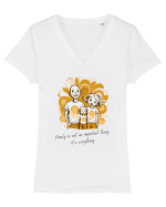 FAMILY IT'S EVERYTHING - V2 Tricou mânecă scurtă guler V Damă Evoker