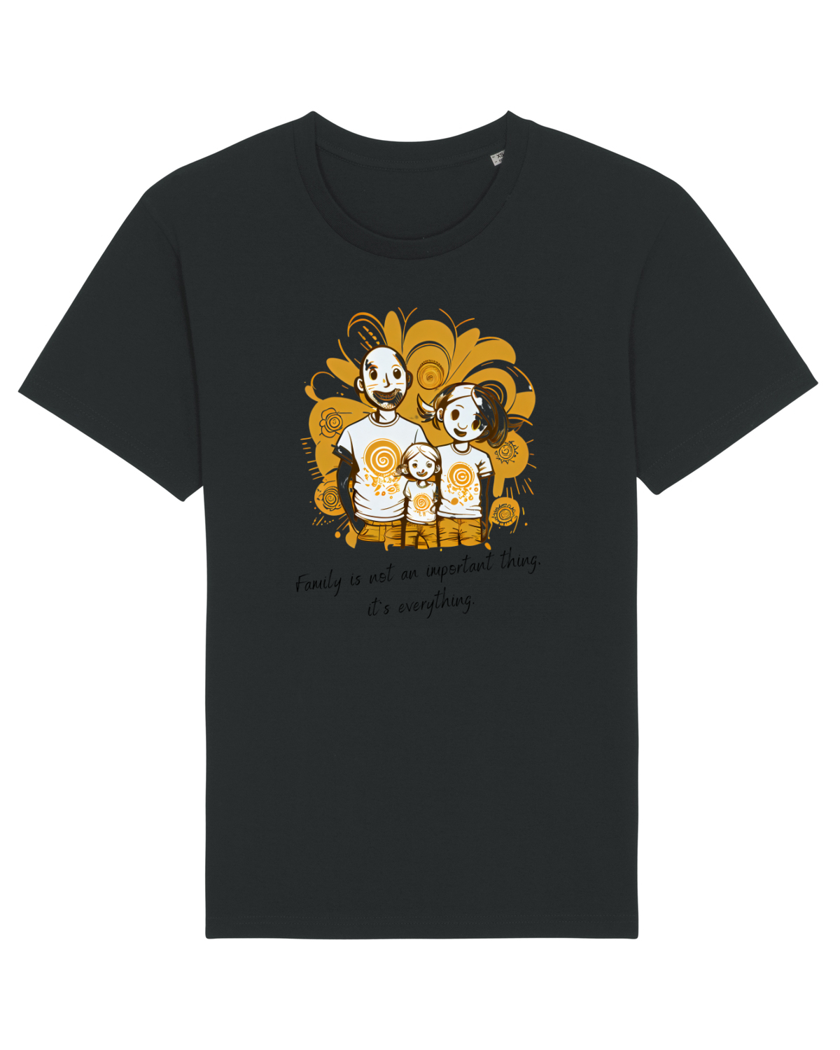 Tricou mânecă scurtă Unisex Rocker Black