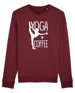 Yoga and coffee Bluză mânecă lungă Unisex Rise