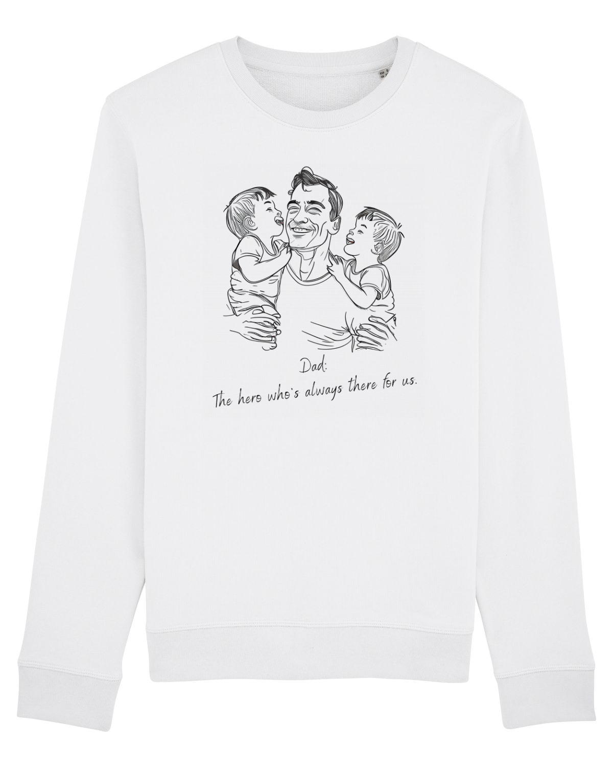 Bluză mânecă lungă Unisex Rise White