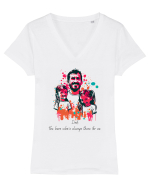HERO DAD! - V2 Tricou mânecă scurtă guler V Damă Evoker