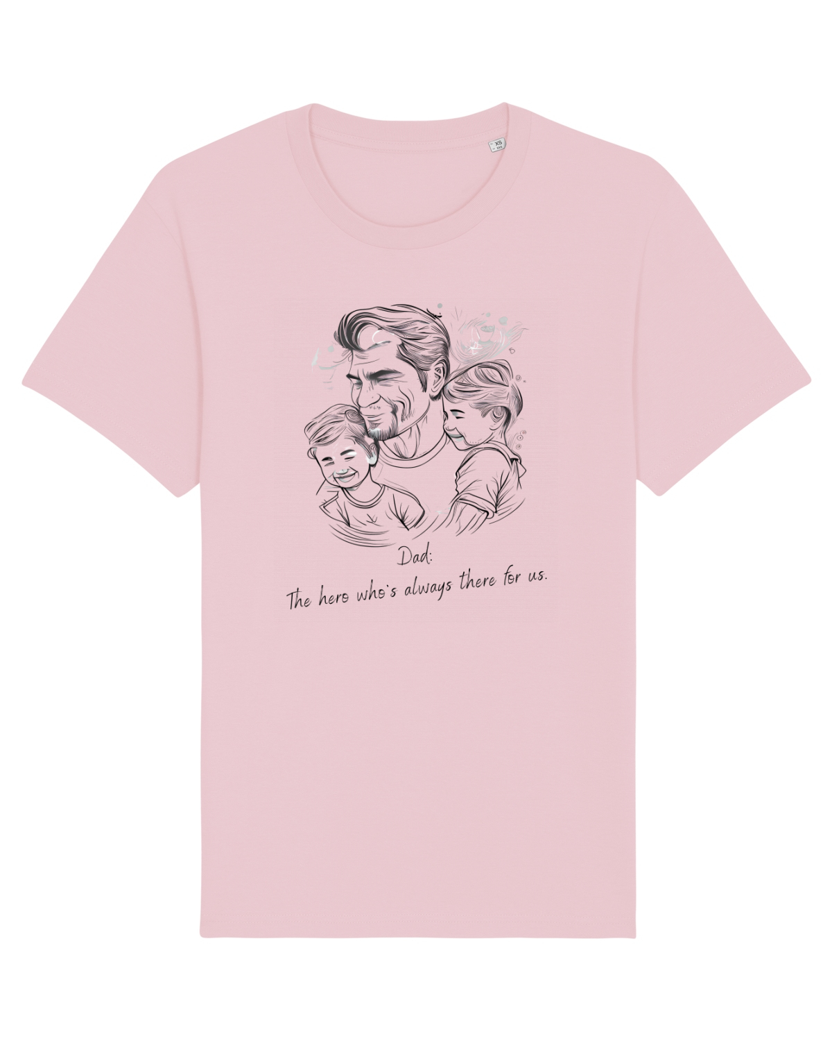 Tricou mânecă scurtă Unisex Rocker Cotton Pink