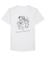 HERO DAD! - V4 Tricou mânecă scurtă guler larg Bărbat Skater