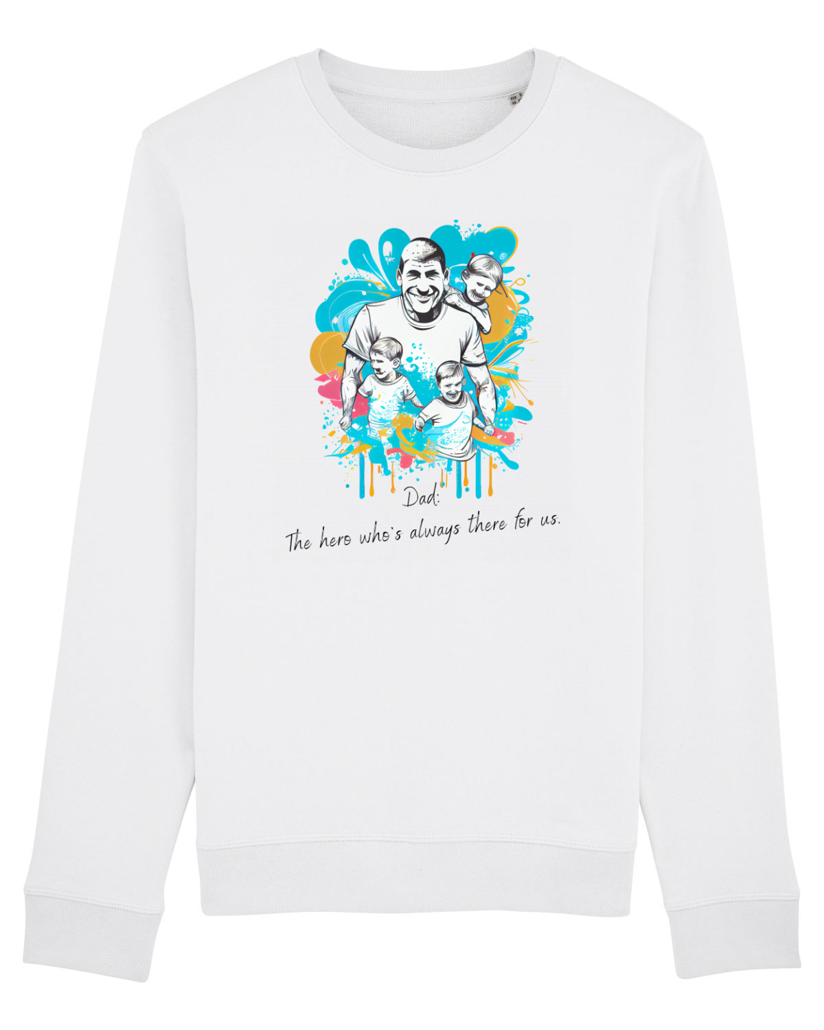 Bluză mânecă lungă Unisex Rise White