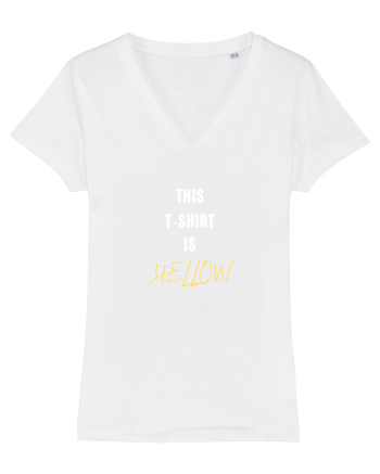 YELLOW T-SHIRT White