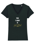 YELLOW T-SHIRT Tricou mânecă scurtă guler V Damă Evoker