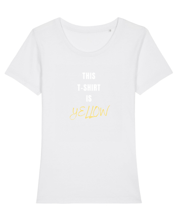 YELLOW T-SHIRT White