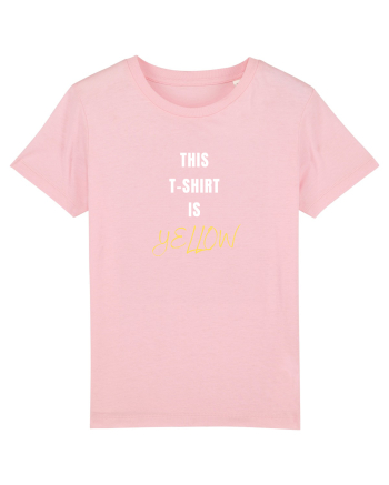 YELLOW T-SHIRT Cotton Pink